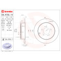 Set dischi freno BREMBO 08.A755.10