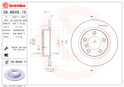Set di dischi freno COATED DISC LINE
