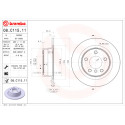Set dischi freno BREMBO COATED DISC LINE 08.C115.11