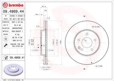Set di dischi freno COATED DISC LINE
