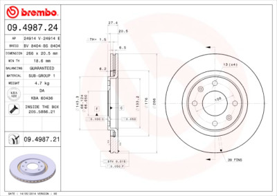 Set di dischi freno COATED DISC LINE