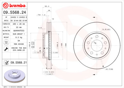 Set di dischi freno COATED DISC LINE
