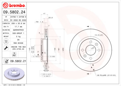 Set di dischi freno COATED DISC LINE