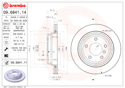 Set di dischi freno COATED DISC LINE