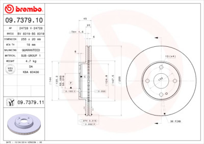 Set di dischi freno COATED DISC LINE