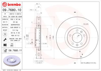 Set di dischi freno COATED DISC LINE