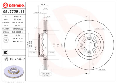 Set di dischi freno COATED DISC LINE
