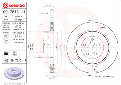 Set di dischi freno COATED DISC LINE