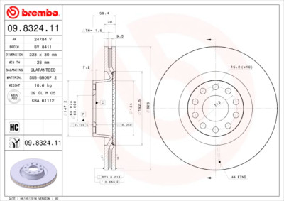 Set di dischi freno COATED DISC LINE