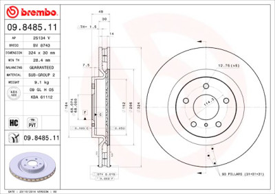 Set di dischi freno COATED DISC LINE