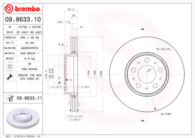 Set di dischi freno COATED DISC LINE