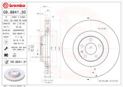 Set di dischi freno COATED DISC LINE
