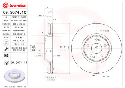 Set di dischi freno COATED DISC LINE