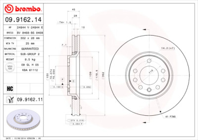 Set di dischi freno COATED DISC LINE