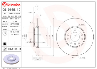 Set di dischi freno COATED DISC LINE
