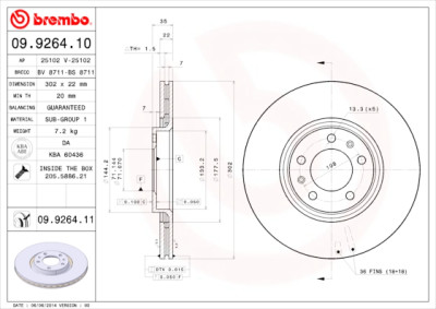 Set di dischi freno COATED DISC LINE
