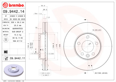 Set di dischi freno COATED DISC LINE