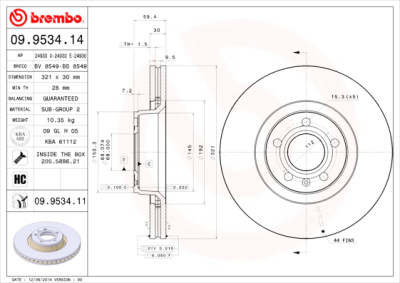 Set di dischi freno COATED DISC LINE