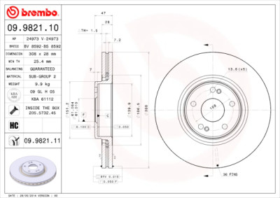 Set di dischi freno COATED DISC LINE