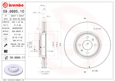 Set di dischi freno COATED DISC LINE