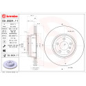 Set dischi freno BREMBO COATED DISC LINE 09.9924.11
