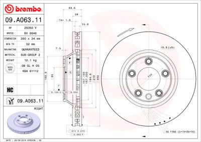 Disco de freno COATED DISC LINE