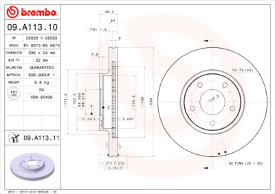 Set di dischi freno COATED DISC LINE