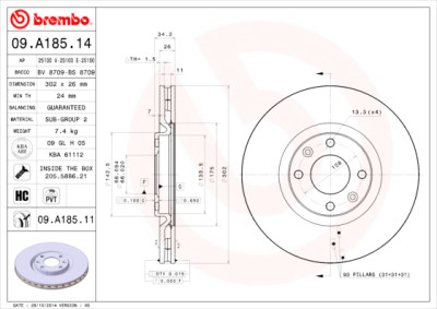 Set di dischi freno COATED DISC LINE