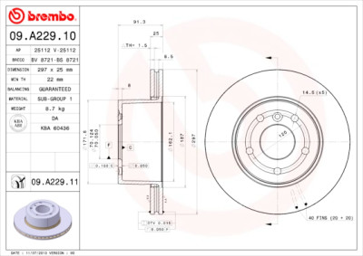 Set di dischi freno COATED DISC LINE