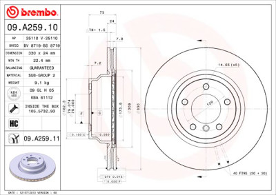 Set di dischi freno COATED DISC LINE
