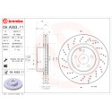 BREMBO COATED DISC LINE 09.A353.11 Set dischi freno