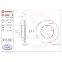 Set dischi freno BREMBO 09.A386.10