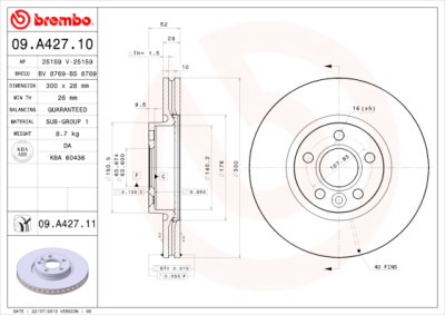 Set di dischi freno COATED DISC LINE