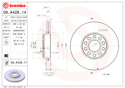 Set di dischi freno COATED DISC LINE