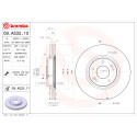 Set dischi freno BREMBO COATED DISC LINE 09.A532.11