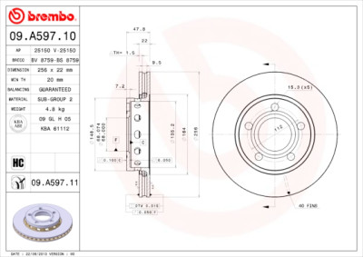 Set di dischi freno COATED DISC LINE