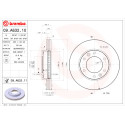 Set dischi freno BREMBO 09.A632.10