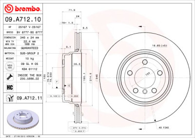 Set di dischi freno COATED DISC LINE