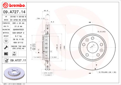 Set di dischi freno COATED DISC LINE