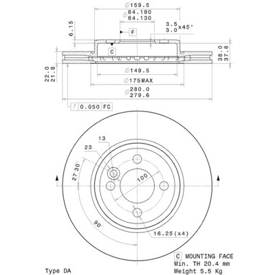 Set di dischi freno COATED DISC LINE