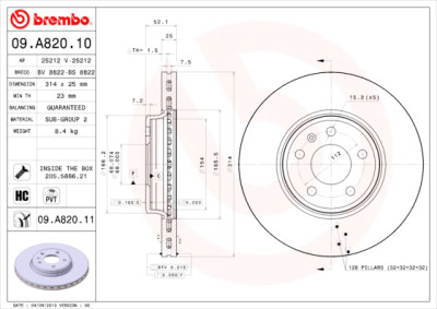 Set di dischi freno COATED DISC LINE