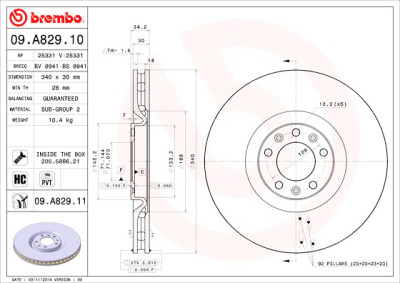 Set di dischi freno COATED DISC LINE