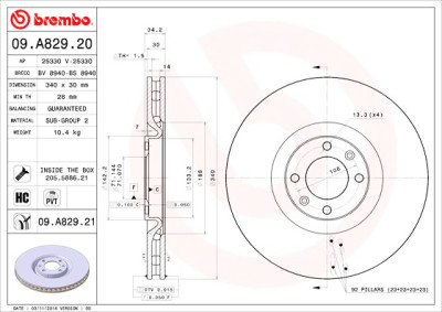 Set di dischi freno COATED DISC LINE