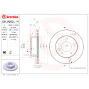 Set dischi freno BREMBO 09.A922.14