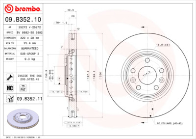 Set di dischi freno COATED DISC LINE