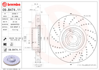 Set di dischi freno COATED DISC LINE