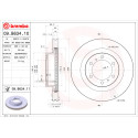 Set dischi freno BREMBO 09.B634.11