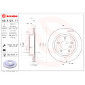 Set dischi freno BREMBO COATED DISC LINE 09.R121.11