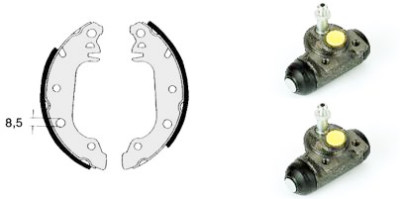 Juego de zapatas de frenos STANDARD KIT