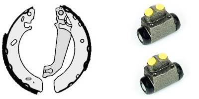 Kit ganasce freno STANDARD KIT BREMBO H 24 055